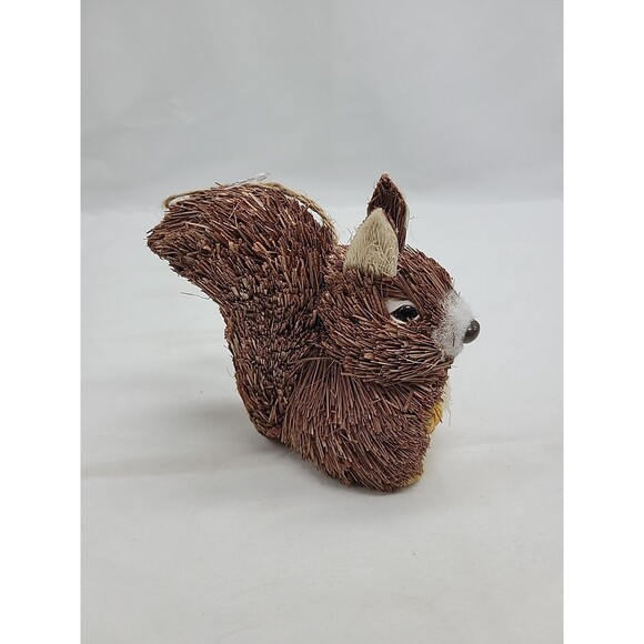 SISAL BROWN SQUIRREL Hanging HOME DECOR 5" - Picture 1 of 10